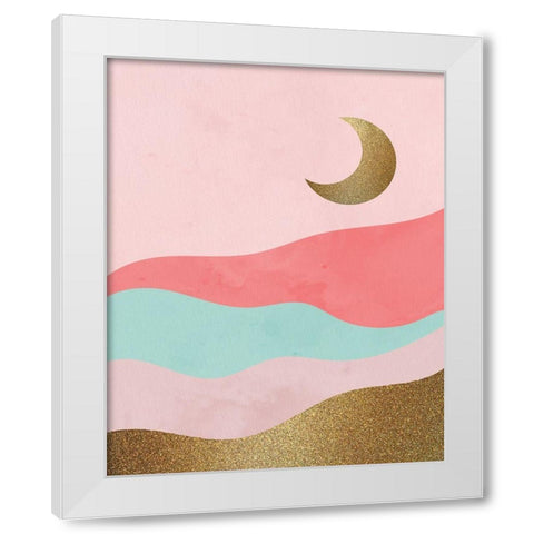 Glitter Landscape 2 White Modern Wood Framed Art Print by Allen, Kimberly