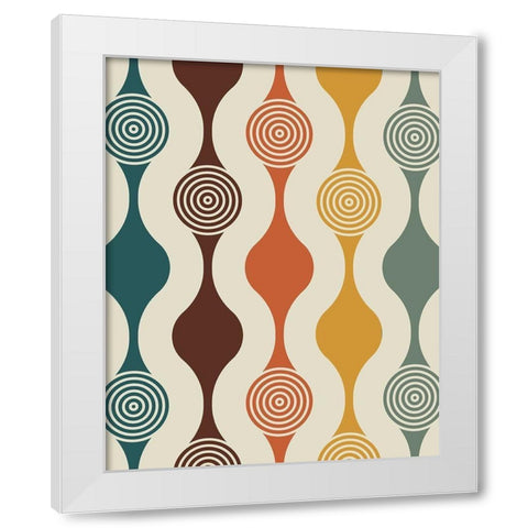 Lines 2 White Modern Wood Framed Art Print by Allen, Kimberly