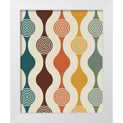 Lines 2 White Modern Wood Framed Art Print by Allen, Kimberly