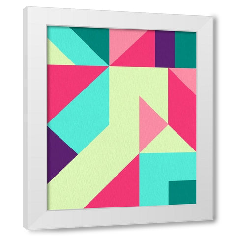 Shaped 2 White Modern Wood Framed Art Print by Allen, Kimberly
