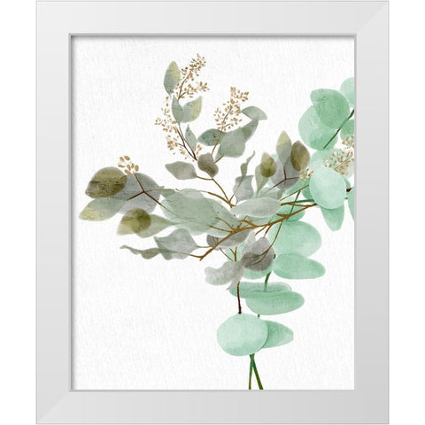 Eucalyptus 1 White Modern Wood Framed Art Print by Allen, Kimberly