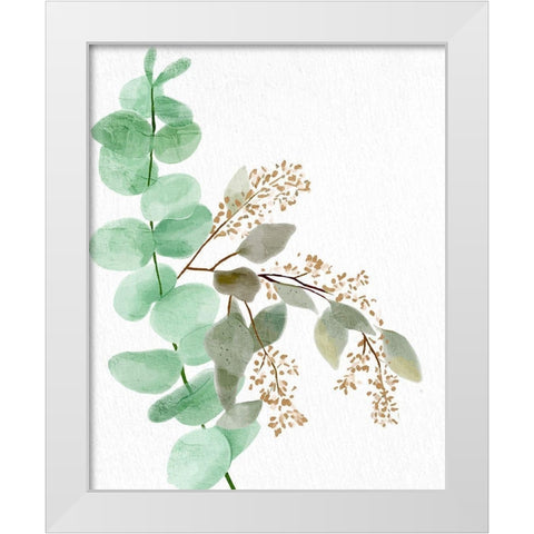 Eucalyptus 2 White Modern Wood Framed Art Print by Allen, Kimberly