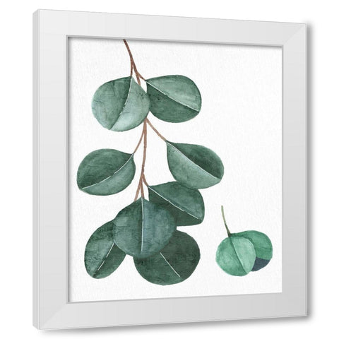 Greens 2 White Modern Wood Framed Art Print by Allen, Kimberly