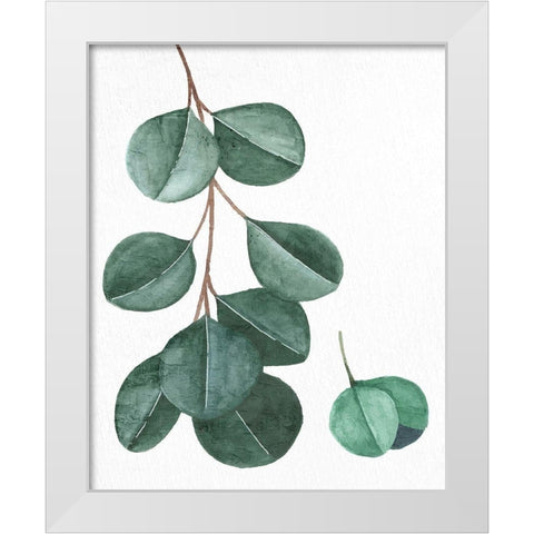 Greens 2 White Modern Wood Framed Art Print by Allen, Kimberly