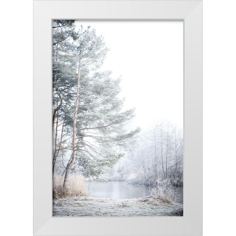 Silence White Modern Wood Framed Art Print by Allen, Kimberly