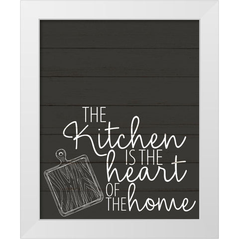Heart of the Home White Modern Wood Framed Art Print by Allen, Kimberly