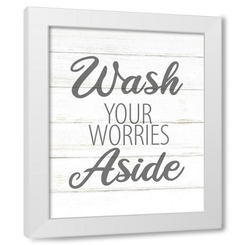 Wash White Modern Wood Framed Art Print by Allen, Kimberly