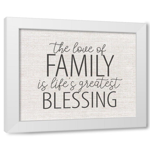 The Love White Modern Wood Framed Art Print by Allen, Kimberly