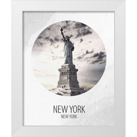 New York New York White Modern Wood Framed Art Print by Allen, Kimberly