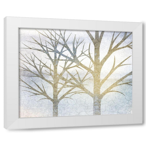 Blue Days 1 White Modern Wood Framed Art Print by Allen, Kimberly