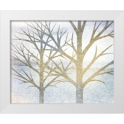 Blue Days 1 White Modern Wood Framed Art Print by Allen, Kimberly