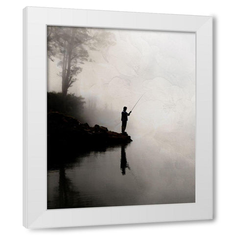 Dusk White Modern Wood Framed Art Print by Allen, Kimberly