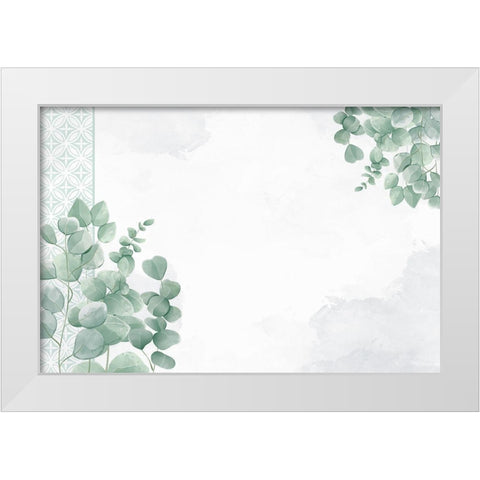 Eucalyptus Mood 3 White Modern Wood Framed Art Print by Allen, Kimberly