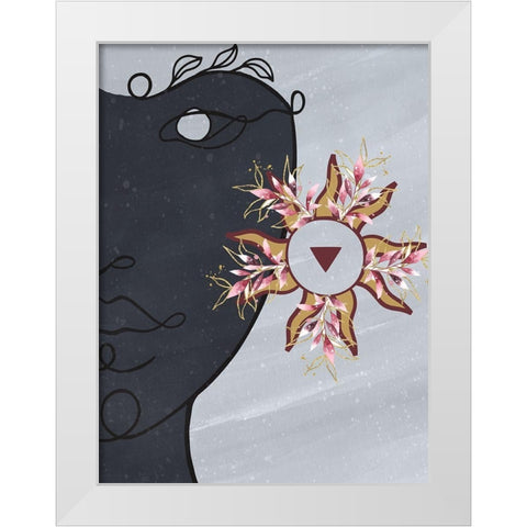 Sun Girl White Modern Wood Framed Art Print by Allen, Kimberly