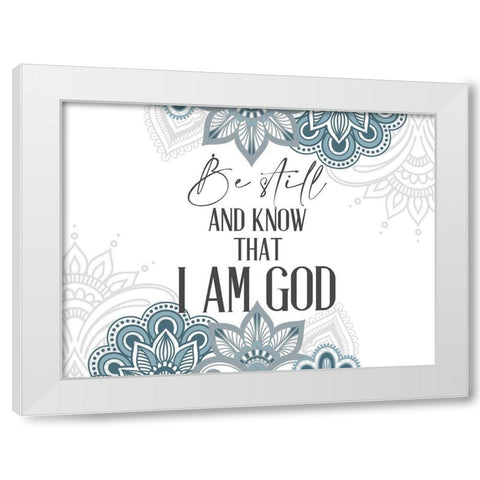 Be Still White Modern Wood Framed Art Print by Allen, Kimberly