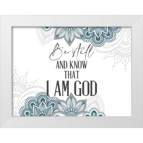 Be Still White Modern Wood Framed Art Print by Allen, Kimberly