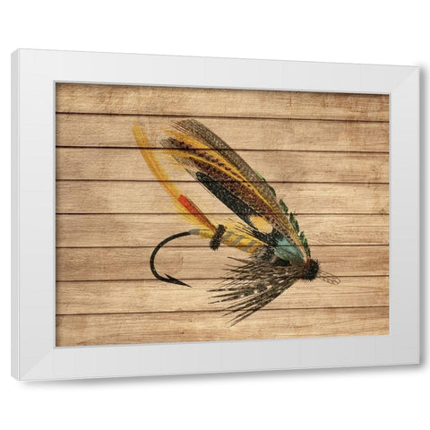 Fly Fishing 1 White Modern Wood Framed Art Print by Allen, Kimberly