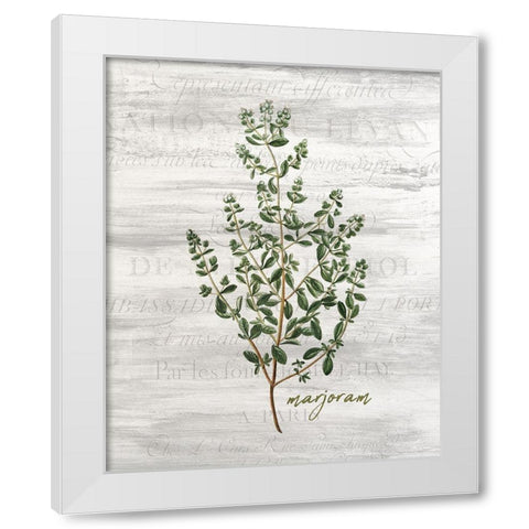 Fresh Cut Herbs 4 White Modern Wood Framed Art Print by Allen, Kimberly