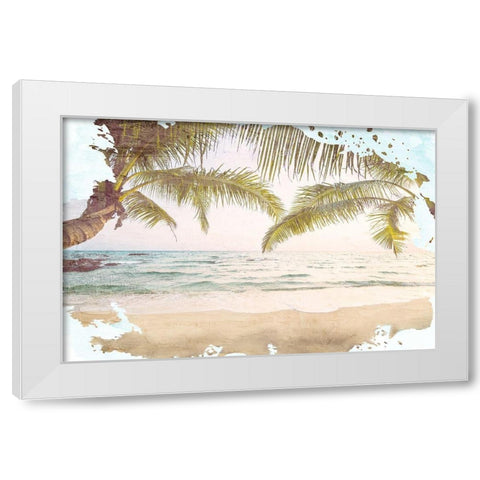 Paradise White Modern Wood Framed Art Print by Allen, Kimberly