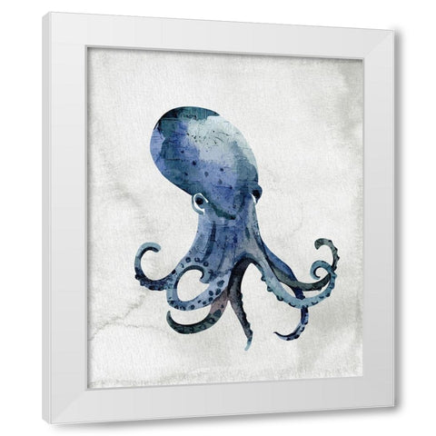 Sea Life 3 White Modern Wood Framed Art Print by Allen, Kimberly