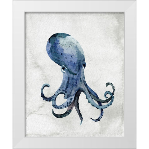 Sea Life 3 White Modern Wood Framed Art Print by Allen, Kimberly