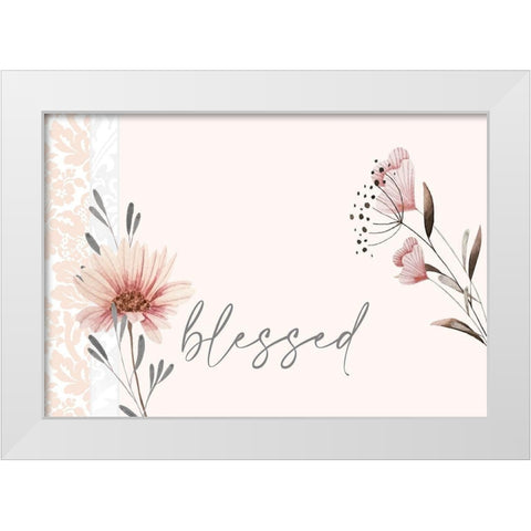 Always Blessed 4 White Modern Wood Framed Art Print by Allen, Kimberly