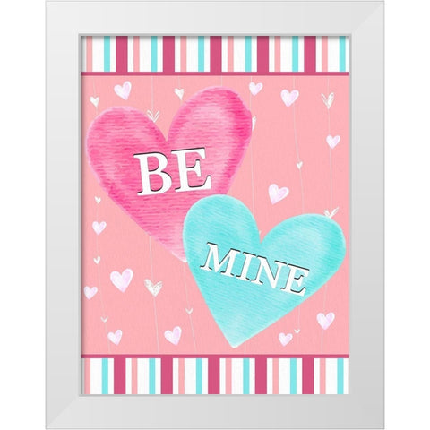 Be Mine White Modern Wood Framed Art Print by Allen, Kimberly