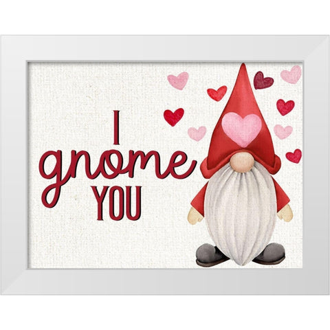I Gnome You White Modern Wood Framed Art Print by Allen, Kimberly