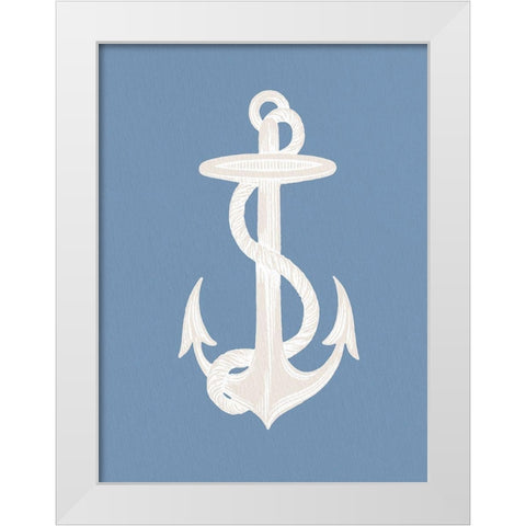 Anchors Away 1 v2 White Modern Wood Framed Art Print by Allen, Kimberly