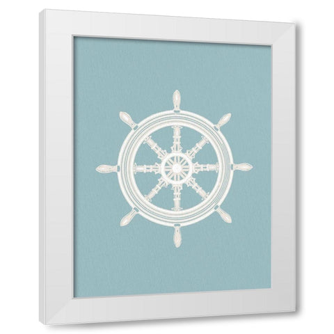 Anchors Away 2 v2 White Modern Wood Framed Art Print by Allen, Kimberly