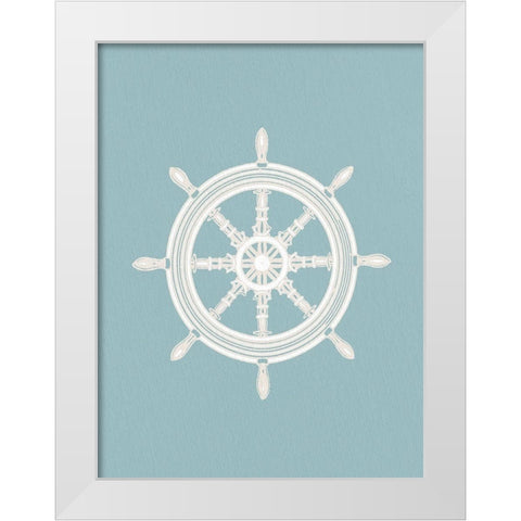 Anchors Away 2 v2 White Modern Wood Framed Art Print by Allen, Kimberly