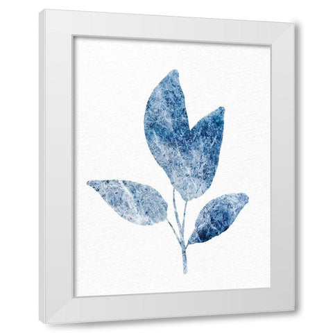 Marble Leaf 1 White Modern Wood Framed Art Print by Allen, Kimberly