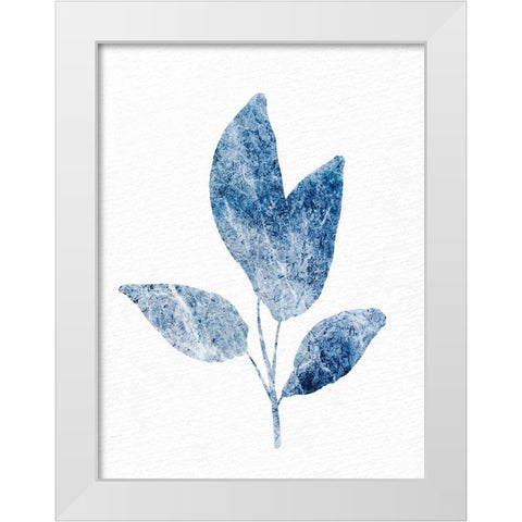 Marble Leaf 1 White Modern Wood Framed Art Print by Allen, Kimberly