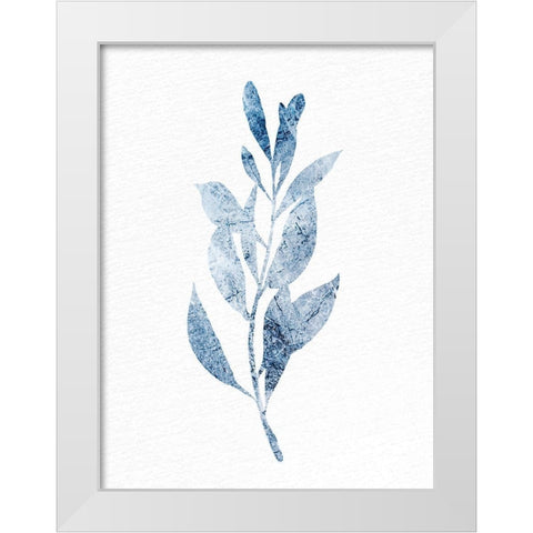 Marble Leaf 2 White Modern Wood Framed Art Print by Allen, Kimberly