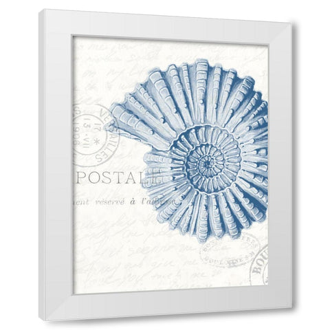 Seaside Card 2 White Modern Wood Framed Art Print by Allen, Kimberly