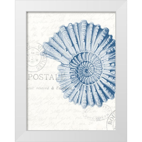 Seaside Card 2 White Modern Wood Framed Art Print by Allen, Kimberly