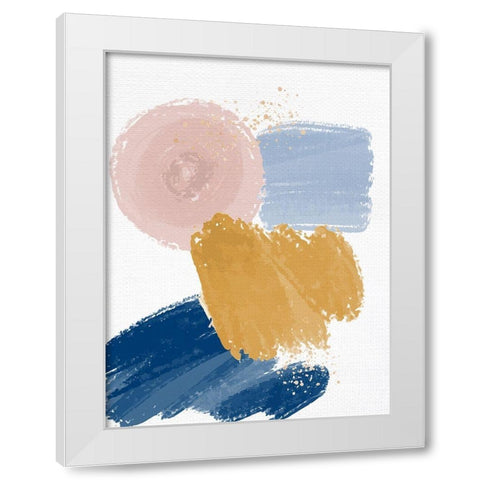 Abstract Strokes 2 White Modern Wood Framed Art Print by Allen, Kimberly