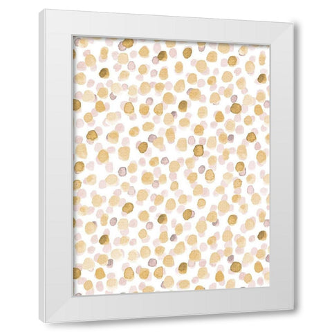Dots 2 White Modern Wood Framed Art Print by Allen, Kimberly