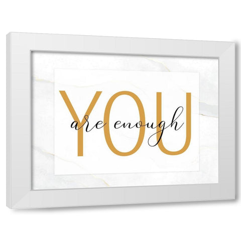 Be 2 White Modern Wood Framed Art Print by Allen, Kimberly