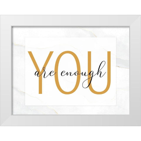 Be 2 White Modern Wood Framed Art Print by Allen, Kimberly