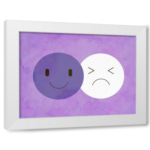 Mood 1 White Modern Wood Framed Art Print by Allen, Kimberly