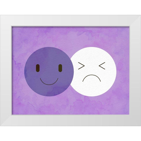 Mood 1 White Modern Wood Framed Art Print by Allen, Kimberly
