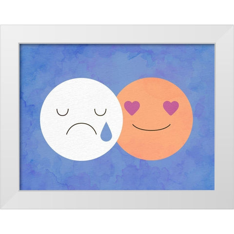 Mood 2 White Modern Wood Framed Art Print by Allen, Kimberly