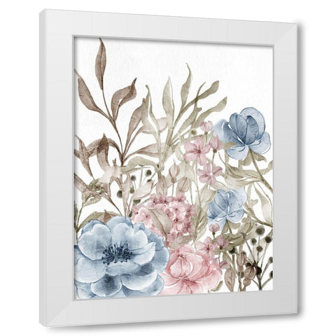 Bloom White Modern Wood Framed Art Print by Allen, Kimberly