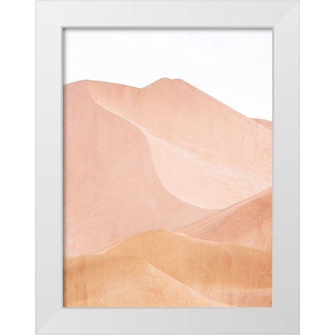 Dusty Dunes White Modern Wood Framed Art Print by Allen, Kimberly