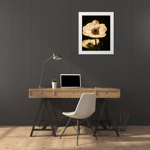 Floral Closeup 1 White Modern Wood Framed Art Print by Allen, Kimberly