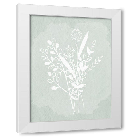 Floral Sketch 1 White Modern Wood Framed Art Print by Allen, Kimberly