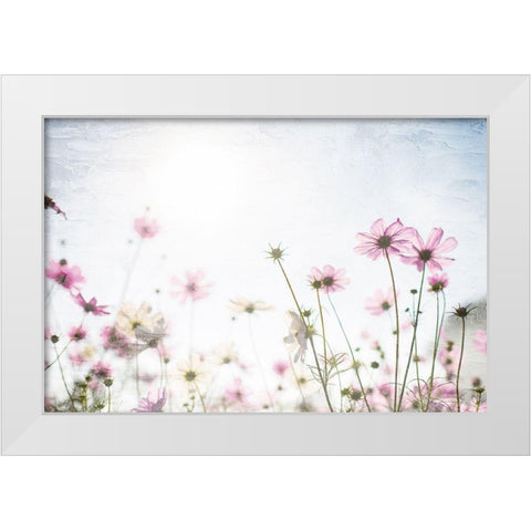 Wildflower Spring White Modern Wood Framed Art Print by Allen, Kimberly