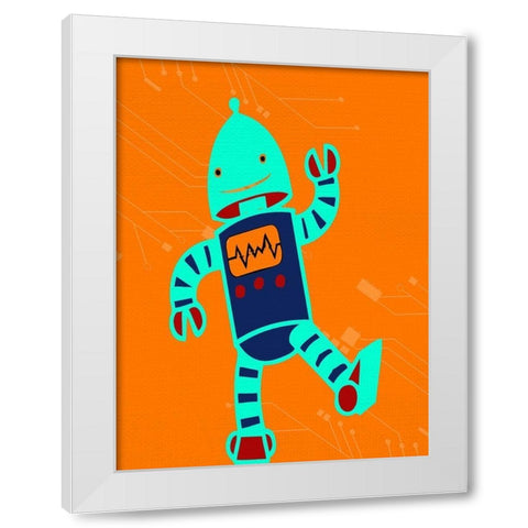 I Robot 1 White Modern Wood Framed Art Print by Allen, Kimberly