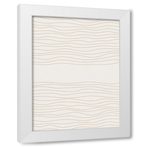 In Line 2 White Modern Wood Framed Art Print by Allen, Kimberly